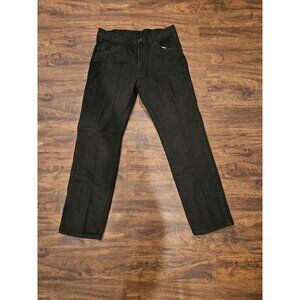 NEW Wrangler Rustler Jeans Mens 34 x 32 Black Denim Regular Fit Straight Leg